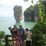 James Bond Island - Customers on a Private Phang Nga Bay Sightseeing Tour 